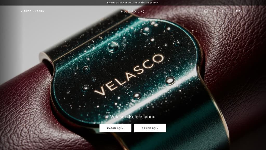 Velasco Wear E-Ticaret Mağaza Arayüzü